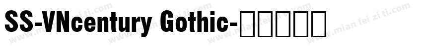 SS-VNcentury Gothic字体转换